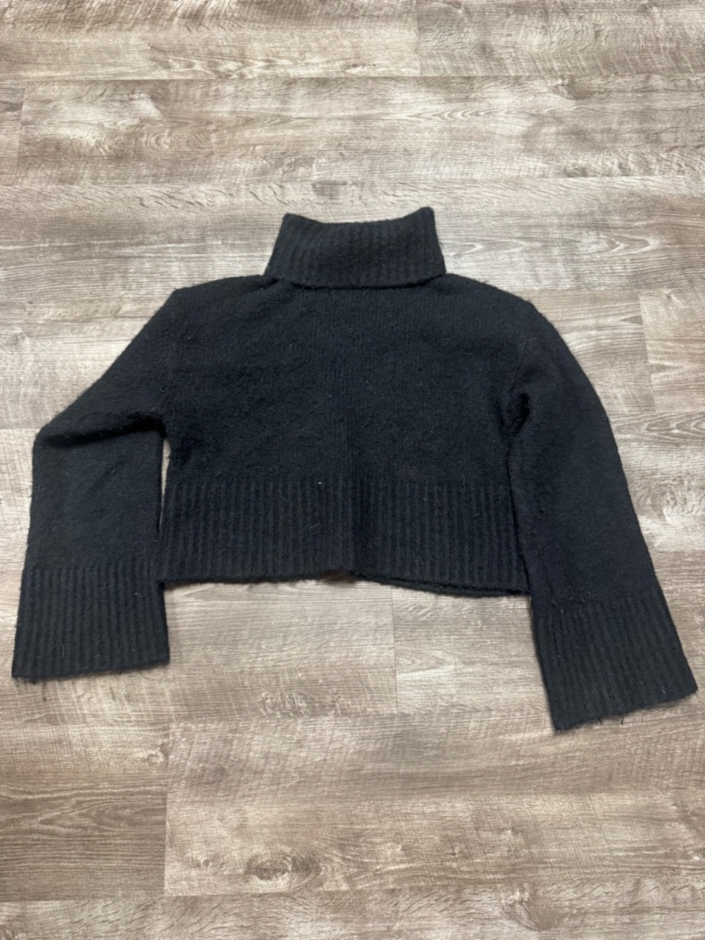 Zara Black Turtleneck Sweater Size Medium